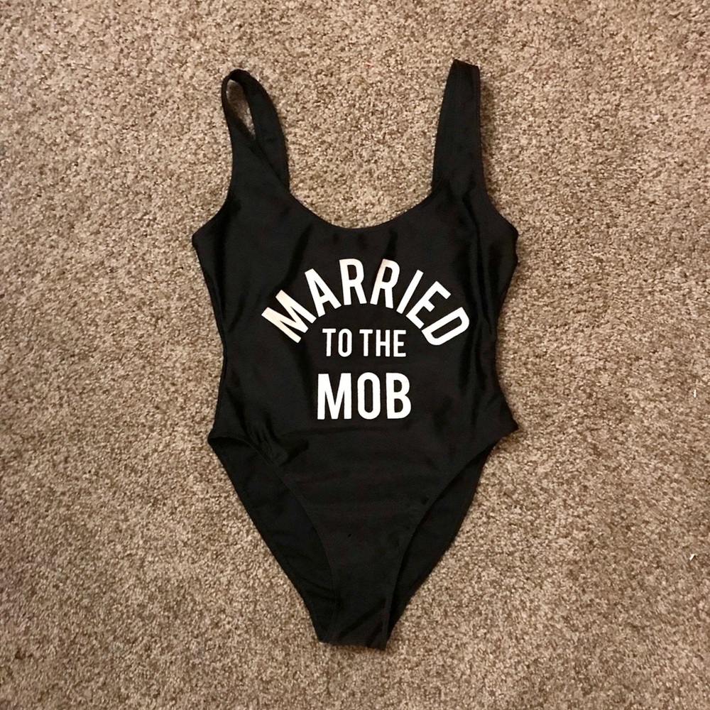 MARRIED TO THE MOB BATHING SUIT